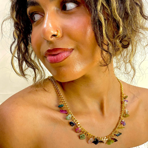 Treated Natural Gemstone Chips