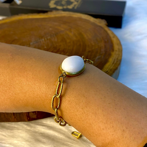 scolecite stone bracelet