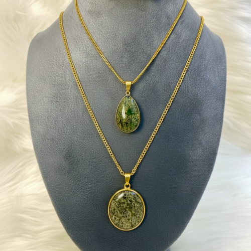 Jade stone necklace
