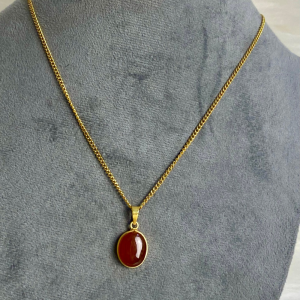 Red Agate stone necklace