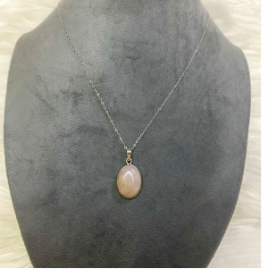 Milky quartz necklace