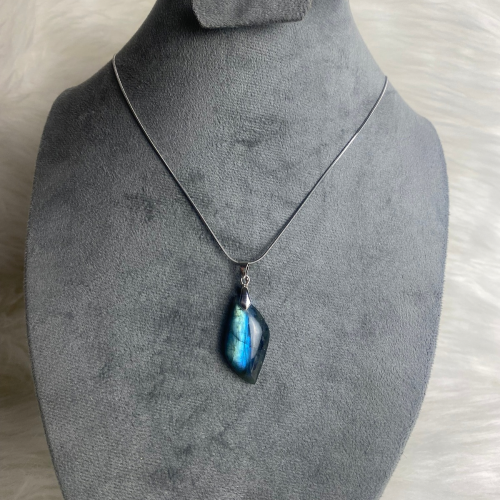 Labrodite  stone necklace