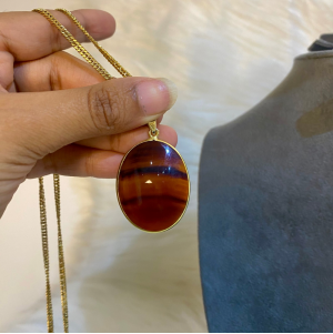 carnelian Agate stone necklace