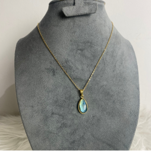 Labradorite stone necklace