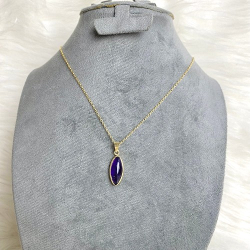 Amethyst stone necklace