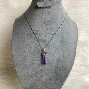 Amethyst stone necklace