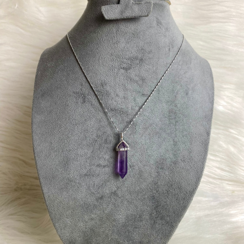Amethyst stone necklace