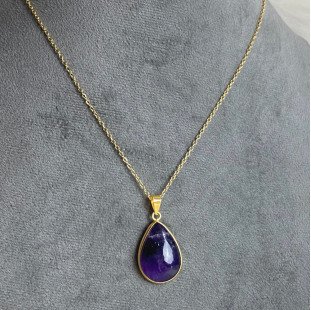 Amethyst stone necklace
