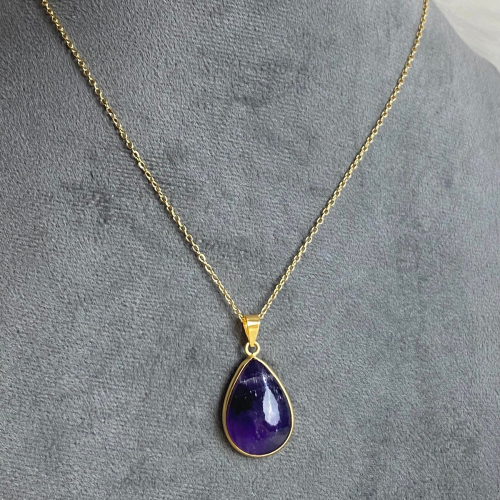 Amethyst stone necklace
