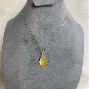 Citrine stone neckace