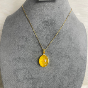 Citrine stone neckace