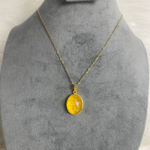 Citrine stone neckace