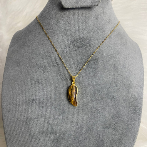  tiger's eye stone necklace