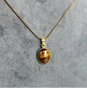 tiger's eye stone necklace