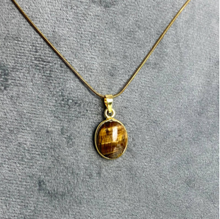 tiger's eye stone necklace