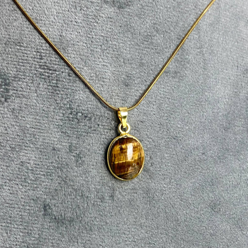 tiger's eye stone necklace