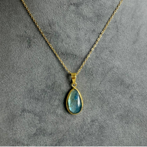 Labradorite stone necklace