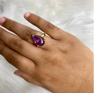 amethyst stone ring