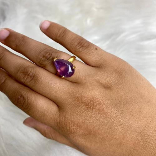 amethyst stone ring