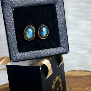 Labradorite stone earrings 