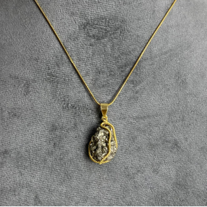 pyrite stone necklace 