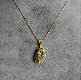 pyrite stone necklace 