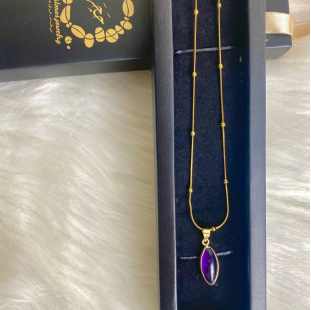 Amethyst stone necklace