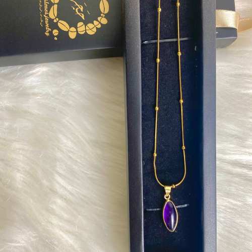 Amethyst stone necklace